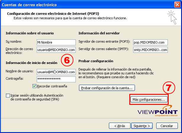 como configurar correo electronico outlook